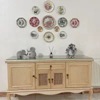 ایینه کنسول چوب راش