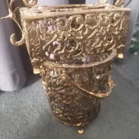 جا دستمالی و سطل برنز