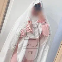 ست کامل چادر عروس مرواریدی و چادر عقد