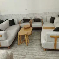 مبلمان ویدا** ست ۸نفره دسته چوبی