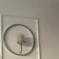 دیوار کوب استیل جفت