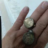 انگشتر و پلاک. انتیک قدیم