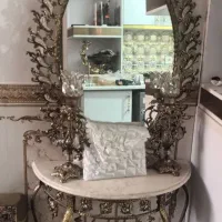 آینه شمعدان برنج