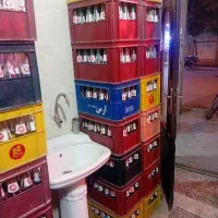 شیشه نوشابه جعبه ای زمزم سالم
