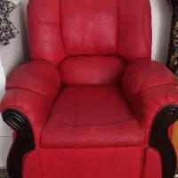 مبل تک نفره چرم  دوعدد باهم