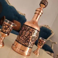 ست شربت خوری مس الماس تراش
