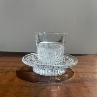 سرویس استکان و نعلبکی کریستال قدیمی ترک