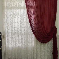 پرده توری همراه شال