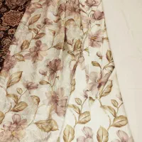 پرده گل دار شکوفه ای