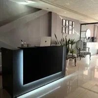 کانتر میز مدیریت منشی مبلمان اداری مدرن نیمست