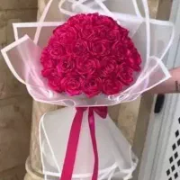 دسته گل روبانی