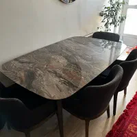 میز نهارخوری چوب رنگ