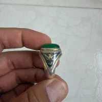 انگشتر زمرد نقره
