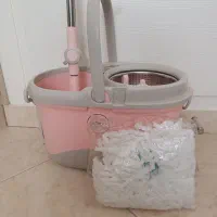 ست سطل و زمین شوی چرخشی لیمون