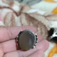انگشتر قدیمی نقره رکاب حجمی