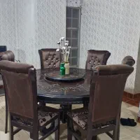 ناهار خوری 6 نفره تمام چوب راش