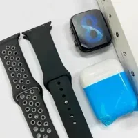 اسمارت واچ +ایرپاد و ۲ بند سیلیکونی آکبند با جعبه