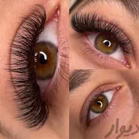 اکستنشن وکاشت‌ مژه بامژه های ابریشمی و سبک ولیفت