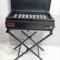 کباب پز پایه دار درب مشکی پایه دار کلاسیک