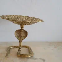 دیوار کوب و شیرینی خوری مار برنز