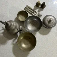 ظروف آنتیک و قدیمی برنج و مسی
