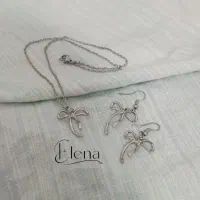 دستبندگردنبند و آویز گوشی و پاپیون و کانزاشی و...