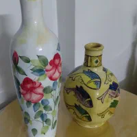 گلدان سفالی رومیزی رنگ کوره ای نو