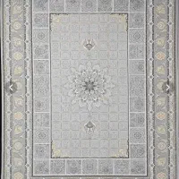 فرش 1500شانه ماه نشان کاشان نقشه اسپیناس تراکم4500
