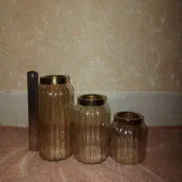 گلدان شیشه ای شیاردار
