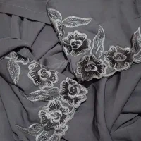 چادر مشکی  گلدوزی شده قد ۱۷۵