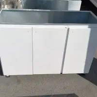 کابینت آماده و حاضری زیر سینک تمام فلزی و در چوبی