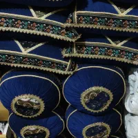 ست کاور روپشتی و روبالشتی مخمل سنتی شاهنشین