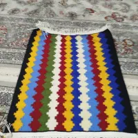 گلیم دست بافتزیر بشقابی و استکانی