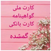گمشده،کارت ملی وگواهینامه صبا مردادی ابرغانی