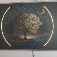 تابلو رLED طرح درخت و آسمان شب  زیبا