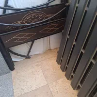تخت فلزی و تشک یک نفره
