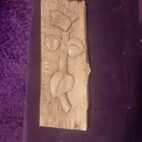 تابلوی تمام چوب  حکاکی شده