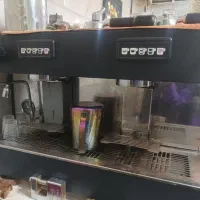اسپرسو ساز صنعتی و آسیاب معاوضه با موتور