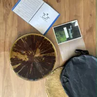دف زاگرس با کاور و نمد و کتاب آموزش