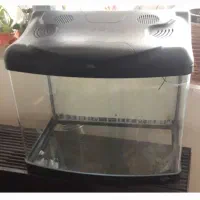 آکواریوم شیشه خم سالم و زیبا بدون چراغ