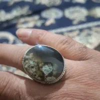 انگشتر نقره دوقاب شیرازی