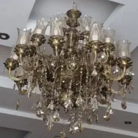 لوستر تمام برنز اکبند ۱۰ شاخه ۲۰ شعله