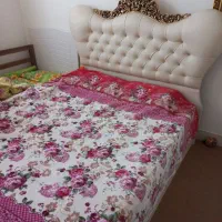 تخت خواب دونفره نو نو با تشک رویال طبی اصل