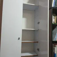 کمد لباس بلند ام دی اف سفید