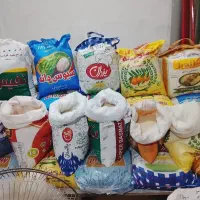 برنج وروغن و انواع حبوبات