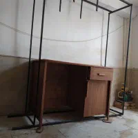 میز تمام چوبی بارنگ آمیزی متالیک و خوشگل نونو