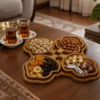 اردوخوری چهاربرگ چوبی