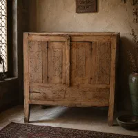 صندوق گنجه چوبی قدیمی قاجاری