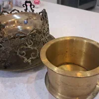 هاونگ بدون دسته و اسفند دان برنجی قدیمی
