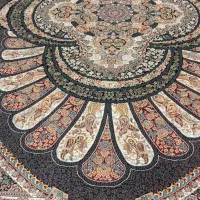 دو تخته فرش ۹متری سرمه ای ده رنگ